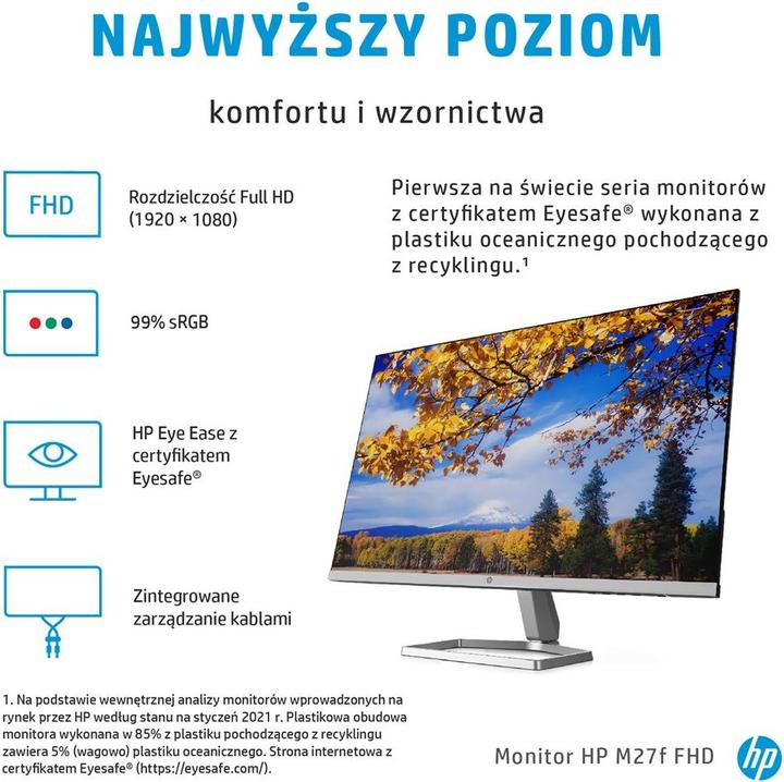 Produktbild HP M27f (1920 x 1080 Pixel, 27")