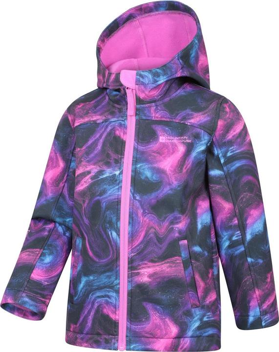 Actual product image Mountain Warehouse Childrens/Kids Exodus Water Resistant Soft Shell Jacket (104)