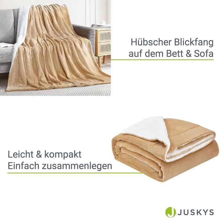 Produktbild Juskys Fleecedecke (150x200 cm)