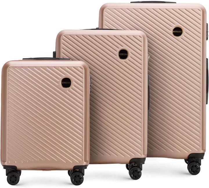 Produktbild Wittchen 3-teiliges Hartschalen-Kofferset Circle Line (96 l, Handgepäck (bis 50l), M (50 - 90l), L (90 - 115l))