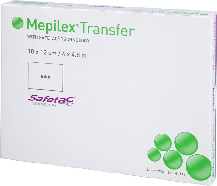 Mepilex Transfer Safetac Wundauflage 10x12cm Silikon (5 x)
