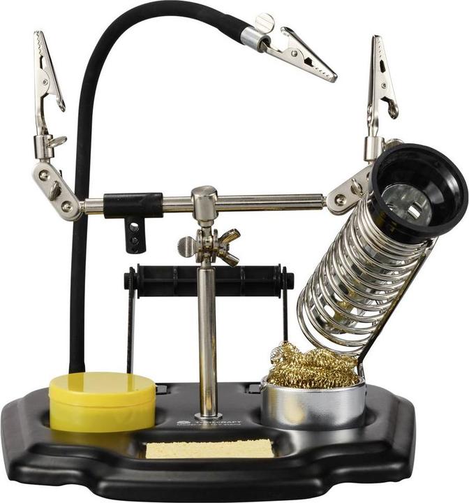 Actual product image Toolcraft Third Hand Soldering Iron Stand with Clip Holder (Soldering bit)