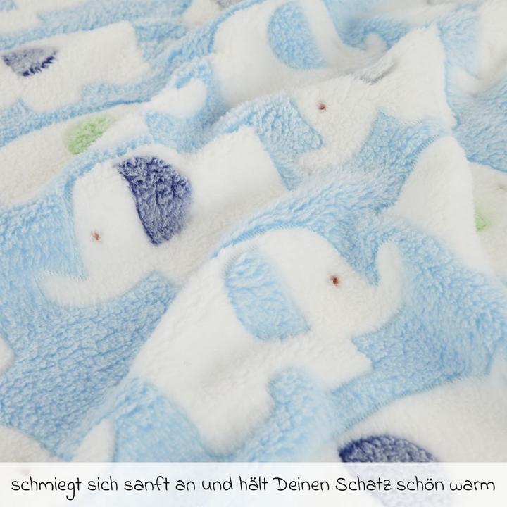 Immagine prodotto Globus Coperta elefante coccolosa (75 x 90 cm)