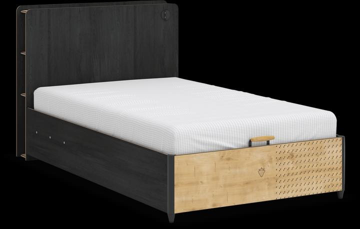 Produktbild Cilek Bett Black mit Stauraum 120x200cm (120 x 200 cm)