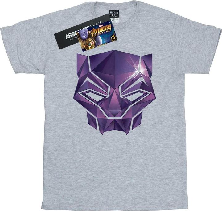 Produktbild Avengers Infinity War Black Panther Geometric TShirt Mädchen (140, 146)