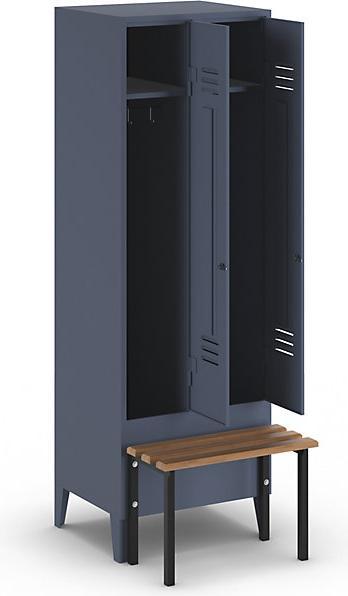 Actual product image Wolf Clothes locker with bench in front (60 cm, 185 cm)