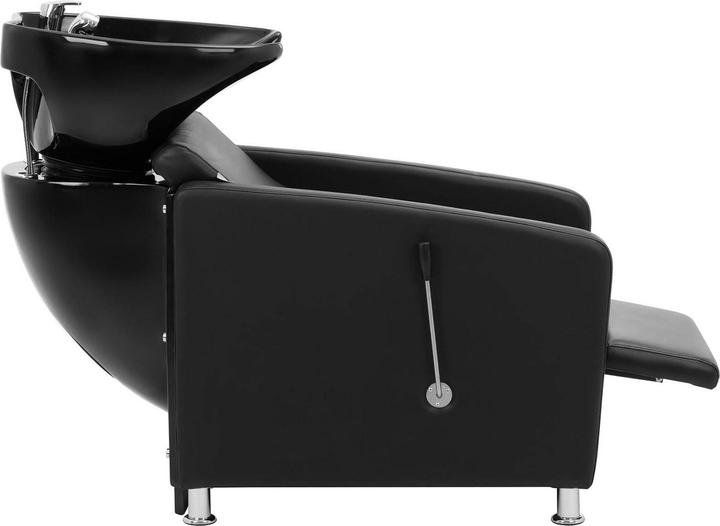 Actual product image Physa Salon Backwash Unit With Leg Rest - inclinable washbasin with mixer tap, hose, and showerhead