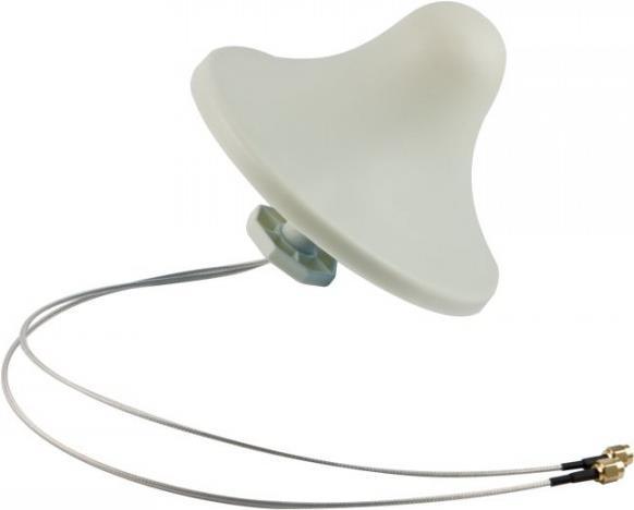 Produktbild Allnet ANT-24-2T2R-CEILING Mit kugelförmiger Richtcharakteristik RP-SMA 5dBi Netzwerk-Antenne