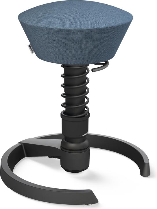 Produktbild Aeris Sitzhocker Swopper 101STBKBK schwarz/blau, mit Gleiter