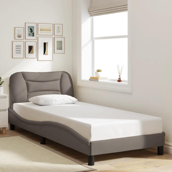 Actual product image VidaXL Bed frame with LED fabric (90 x 190 cm)
