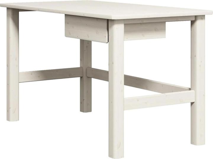 Produktbild Flexa Classic Schreibtisch mit Schublade Weiss lasiert