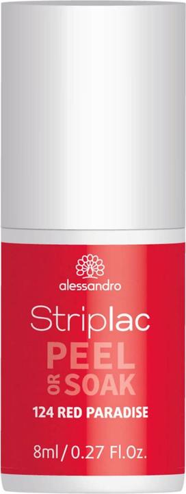 Actual product image Alessandro Striplac Peel or Soak (124 Red Paradise, Peelable nail polish)