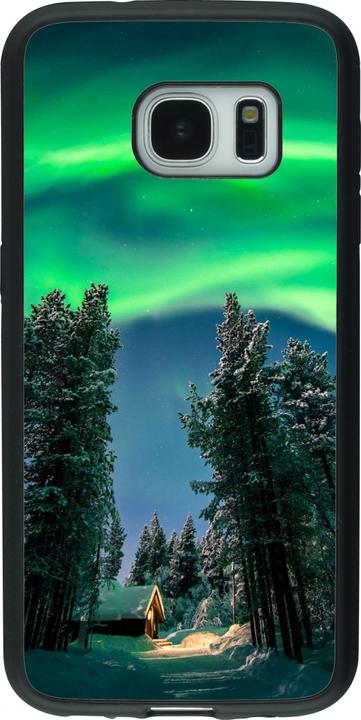 Image du produit PhoneLook Coque Silicone rigide noir Winter 22 Northern Lights (Samsung Galaxy S7)