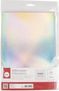 Trimcraft Hologramme papier effet, A4, argent, 10 feuilles (10 x)