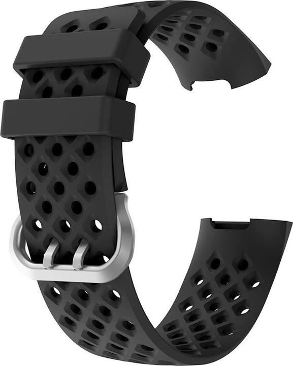 Produktbild Cover-Discount Fitbit Charge - Silikon Sportarmband gelöchert schwarz (Silikon)