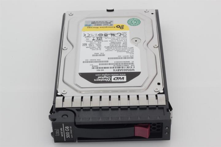 Actual product image HPE 500GB 7.2Krpm Hot Plug SATA (0.50 TB, 3.5")