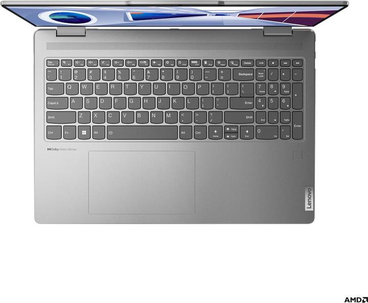 Actual product image Lenovo Yoga 7 (16", AMD Ryzen 7 7735U, 16 GB, 1000 GB, DE)