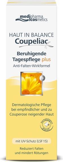 Produktbild Medipharma cosmetics Haut in Balance Coupeliac beruhigende Tagespflege plus, 50 ml Creme (50 ml, Tagescreme, SPF 15)
