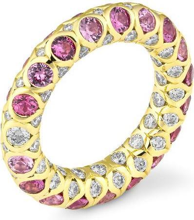 Breuning RING - E.SAFIR PINK HELL/Brillant