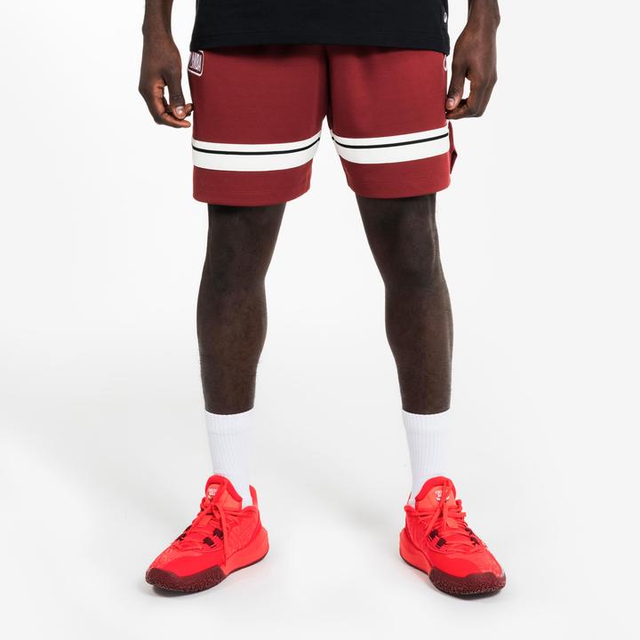 Tarmak Men's/Women's Basketball Shorts SH 900 AD NBA - Red Burgundy