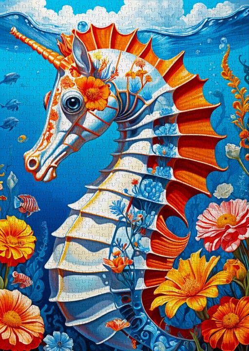 Actual product image Enjoy Puzzle Puzzle 1000 pieces - Sea Horse (1000 pieces)