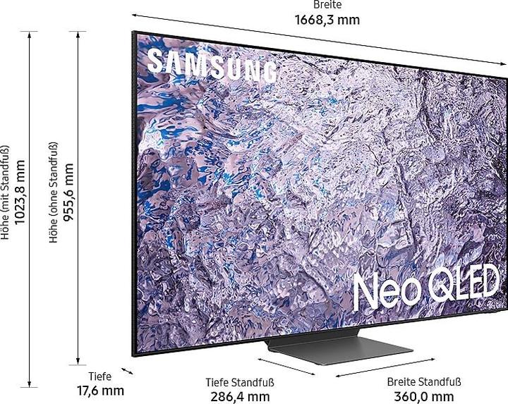 Produktbild Samsung QE75QN800C (75", QN800C, QLED, 8K, 2023)