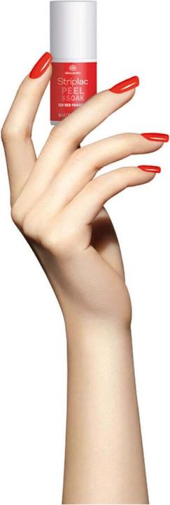 Actual product image Alessandro Striplac Peel or Soak (124 Red Paradise, Peelable nail polish)