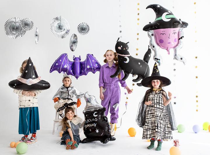 Actual product image Partydeco Witch Hat Foil Balloon Witches and Halloween Party (1 x)