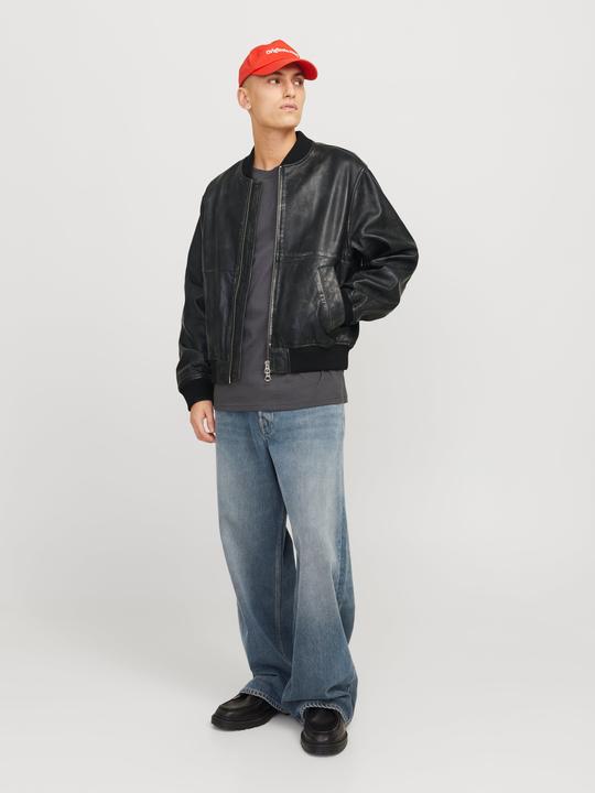 Actual product image Jack & Jones Joraustin Leather Bomber Jkt Styd Aw24 (S)