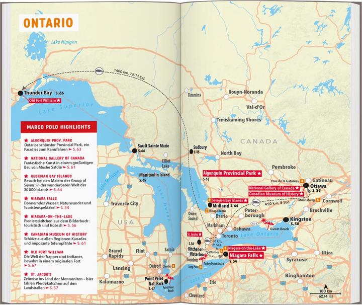 Image du produit Reiseführer Kanada Ost, Montreal, Toronto, Québec (Allemand, Charles Teuschl, 2023)