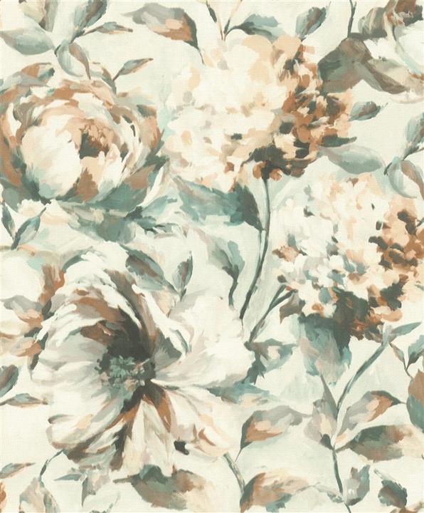 Rasch Vliestapete 485134 Florentine III Floral cremewei (10 x 10 cm)