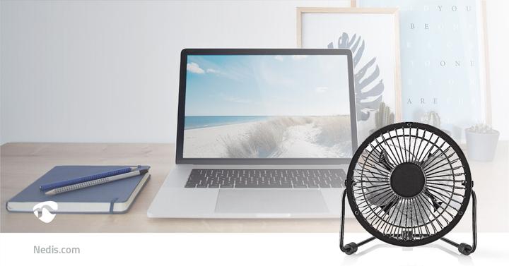 Produktbild Nedis Tischventilator Mini FNDK1BK10 - schwarz