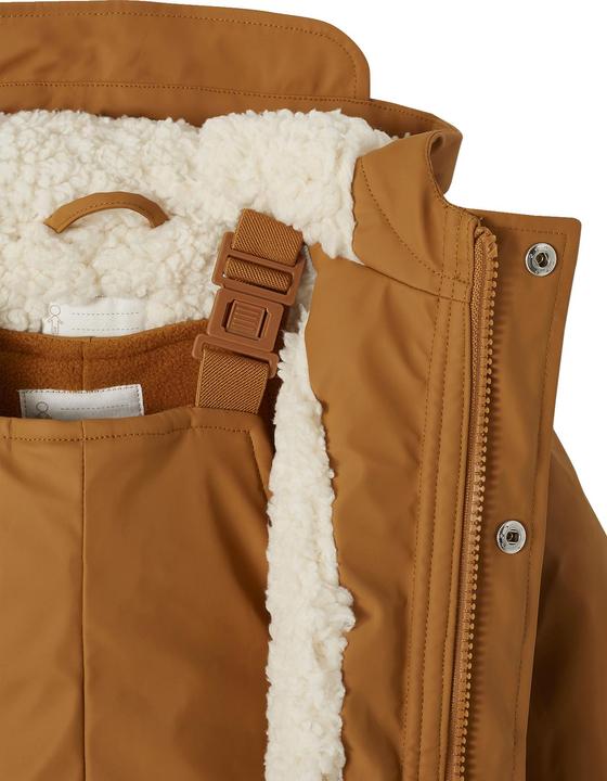 Actual product image Vertbaudet Baby set: thermal rain jacket with faux fur and mud trousers, recycled polyester (68)