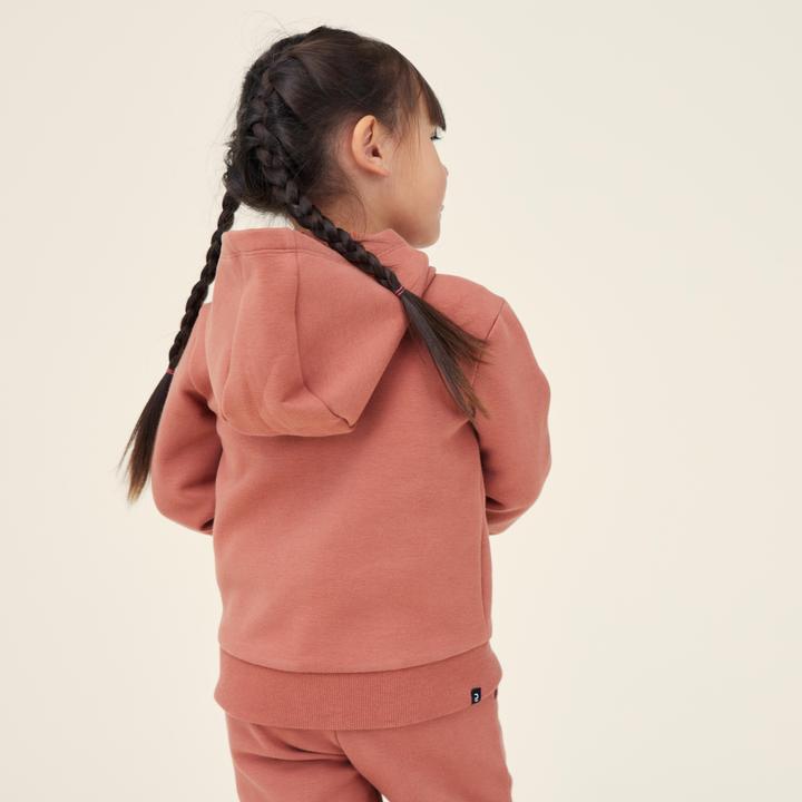 Actual product image Domyos Hooded jacket for babies/toddlers - terracotta (122)