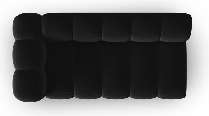 Actual product image Micadoni Velvet Left Modular Sofa, "Lupine", 3 Seats, 175x95x70Made in Europe (2 person sofa, 3-seater, 4-seater)