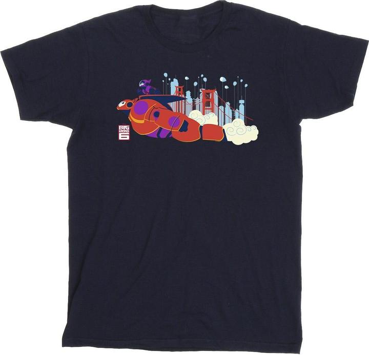 Disney Big Hero 6 Baymax Hiro Bridge TShirt (XXL)