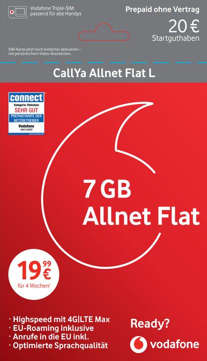 Produktbild Vodafone CallYa Allnet Flat L
