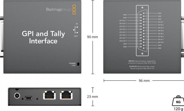 Immagine prodotto Blackmagic Design ATEM GPI e interfaccia Tally (Digitale -> Digitale)