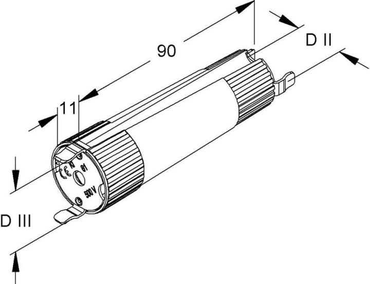 Produktbild Gelia Passschraubenschlüssel 61 für DII und DIII (Diazed-Sicherung, 25 A)