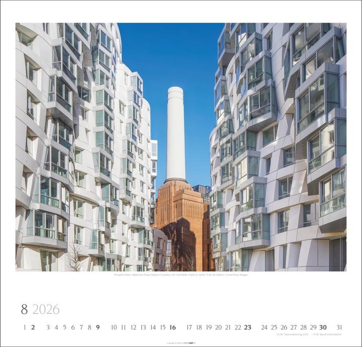 Produktbild Moderne Architektur Kalender 2026 (48 x 46 cm, Deutsch, Englisch)