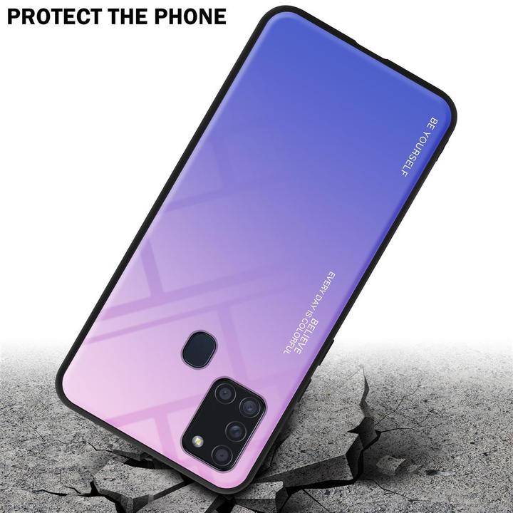 Image du produit Cadorabo Couverture en verre TPU 2 couleurs (Samsung Galaxy A21s)