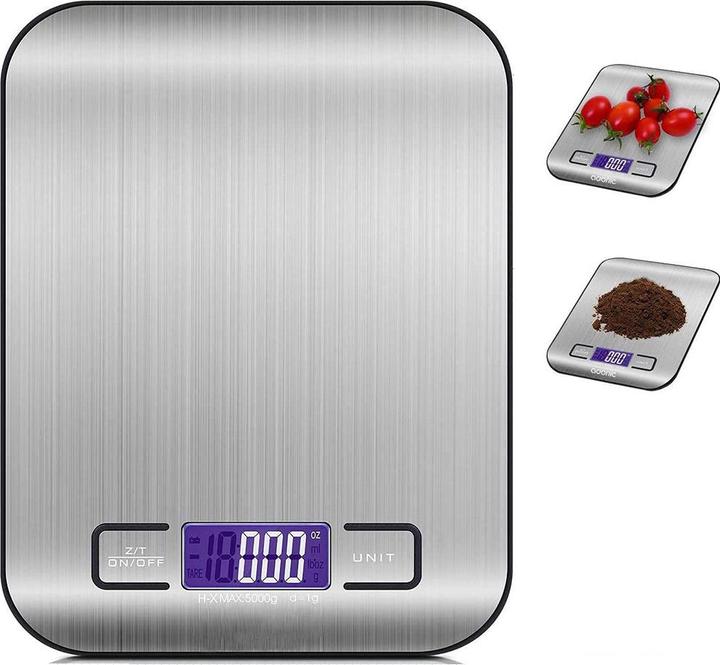 Produktbild Werkstein Digital Edelstahl Küchenwaage mit LCD Display
