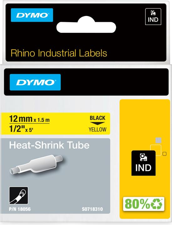 Produktbild Dymo Heissschrumpfschlauch ID1 12mm gelb (1.20 cm, Gelb)