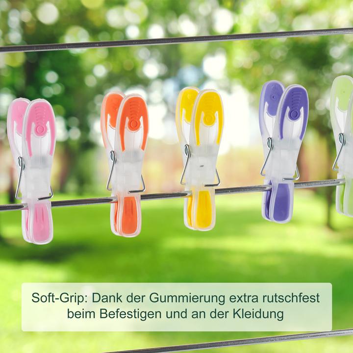 Produktbild Relaxdays Wäscheklammern Soft-Grip 75 Stück