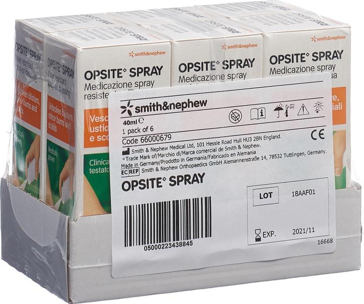 Actual product image Smith & nephew Opsite spray dressing 6 x 40 ml (6 x)