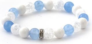 Beneto Bead bracelet made of jade. jade and crystal MINK119 / 17