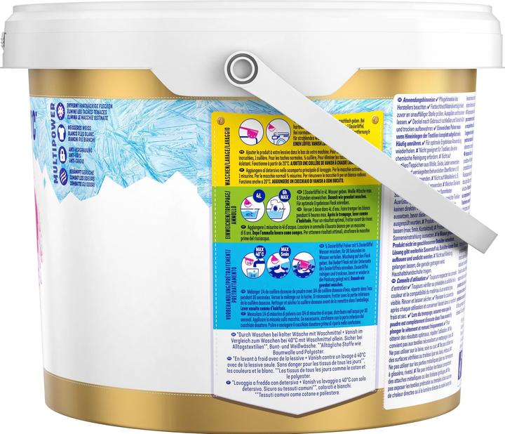 Immagine prodotto Vanish Oxi Advance Gold (75 Cicli di lavaggio, Detersivo in polvere)