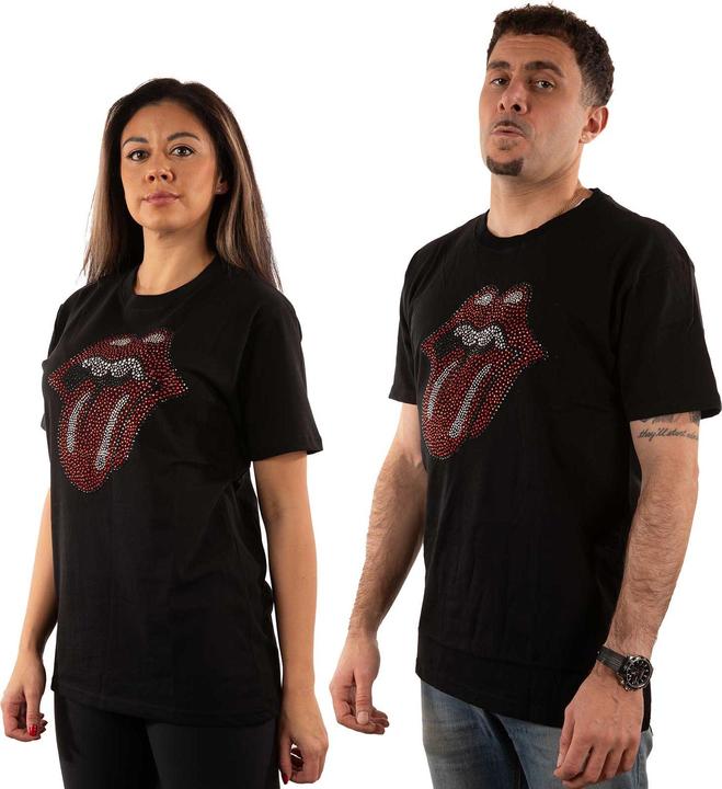 Immagine prodotto The Rolling Stones Maglietta classica unisex per adulti con lingua impreziosita (XL)