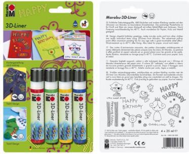Produktbild Marabu 3D-Liner Set (Mehrfarbig, 100 ml)
