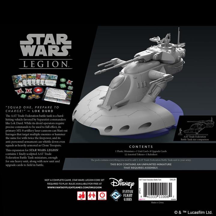 Image du produit FFG FFGD4658 - Char de combat AAT de la Fédération du Commerce : Star Wars Legion (extension DE) (Allemand)
